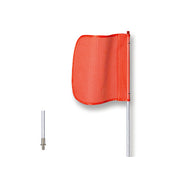 Warning Whip - General Purpose - 8' - Non-Lighted - 12" Orange Flag - Plain - Quick Disconnect - FS8-QD-O