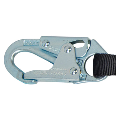 Safewaze 18" Dual Leg D-ring Extender: Snap Hook, 2 D-rings - FS813-2D
