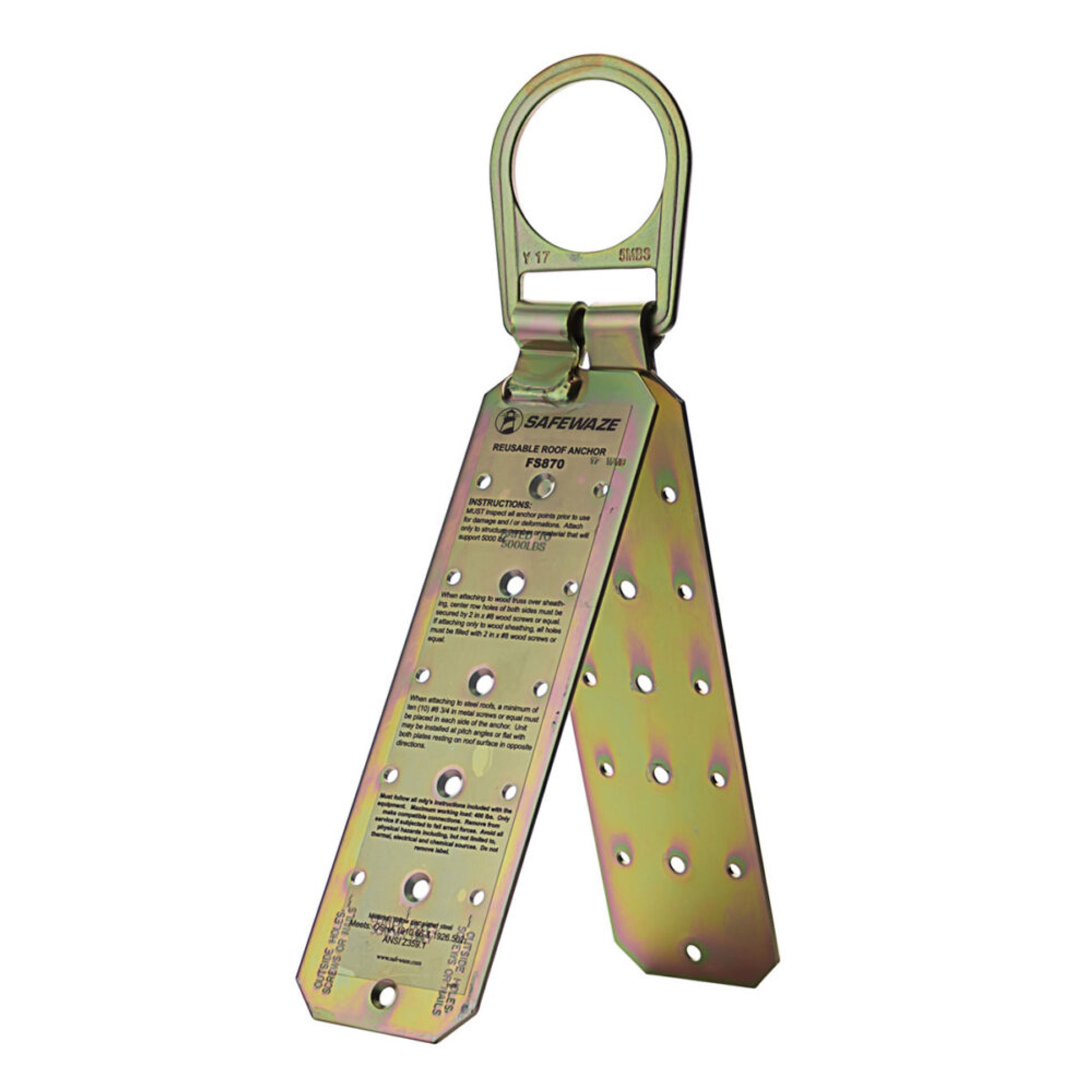 Safewaze Reusable Roof Anchor - FS870