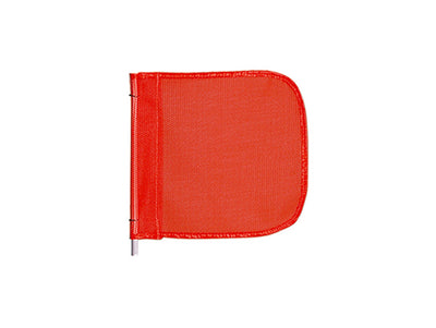Warning Whip Replacement Flag - 16" X 16" - Orange - Plain - Nylon Mesh - FS9024-16-O