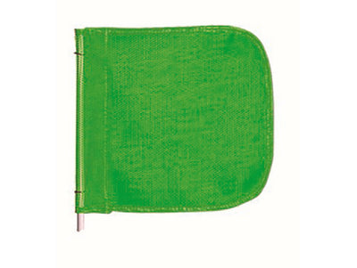 Warning Whip Replacement Flag - 12" X 11" - Green - Plain - Nylon Mesh - FS9024-G