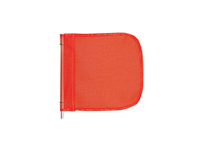 Warning Whip Replacement Flag - 12" X 11" - Orange - Plain - Nylon Mesh - FS9024-O