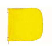 Warning Whip Replacement Flag - 12" X 11" - Yellow - Plain - Nylon Mesh - FS9024-Y