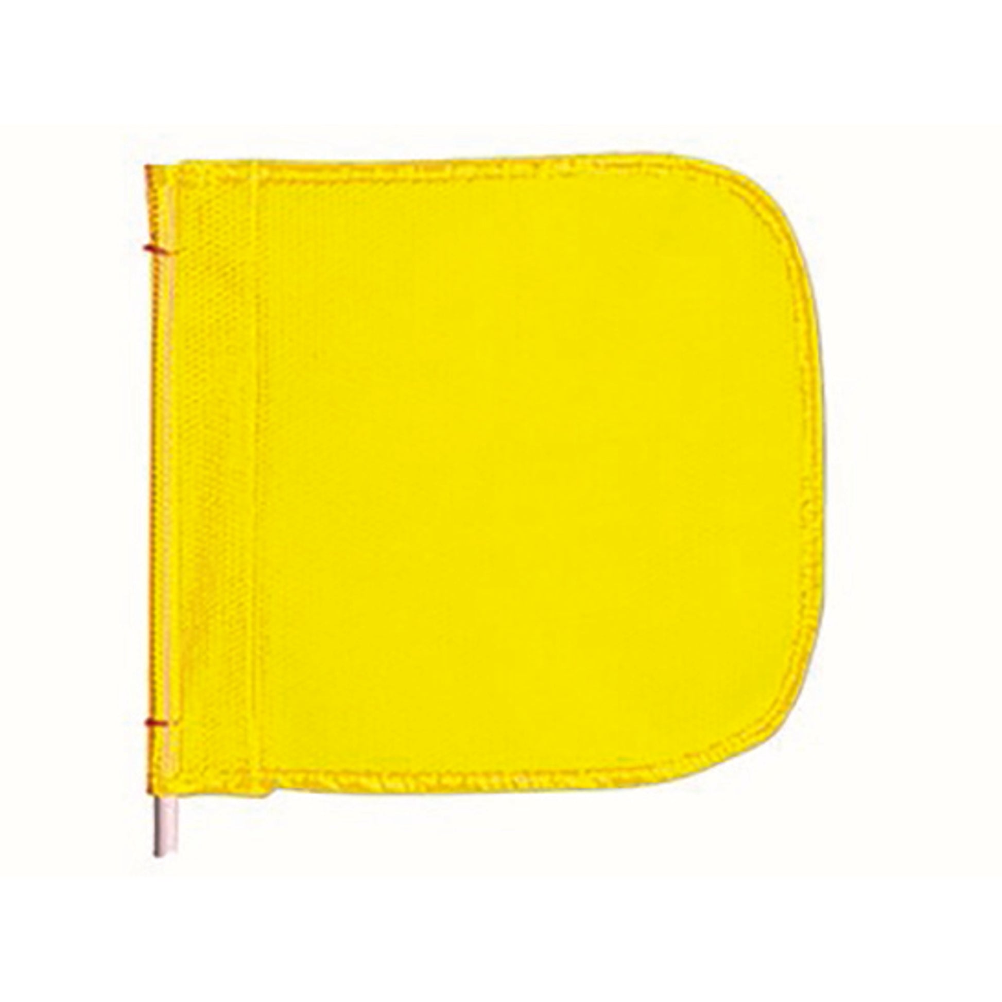 Warning Whip Replacement Flag - 12" X 11" - Yellow - Plain - Nylon Mesh - FS9024-Y