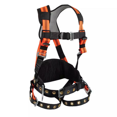 Safewaze V-Line Construction Harness: 3D, MB Chest, TB Legs - FS99160-E