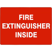 FIRE EXTINGUISHER INSIDE - FIRE EXTINGUISHER INSIDE, 14X20, Adhesive Vinyl