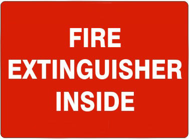 FIRE EXTINGUISHER INSIDE