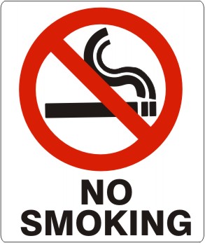 NO SMOKING WITH SMOKING PICTO