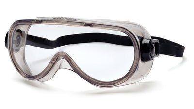 Pyramex G3 Goggles Chem Splash - Clear Anti-Fog With Neoprene Strap Safety Eyewear