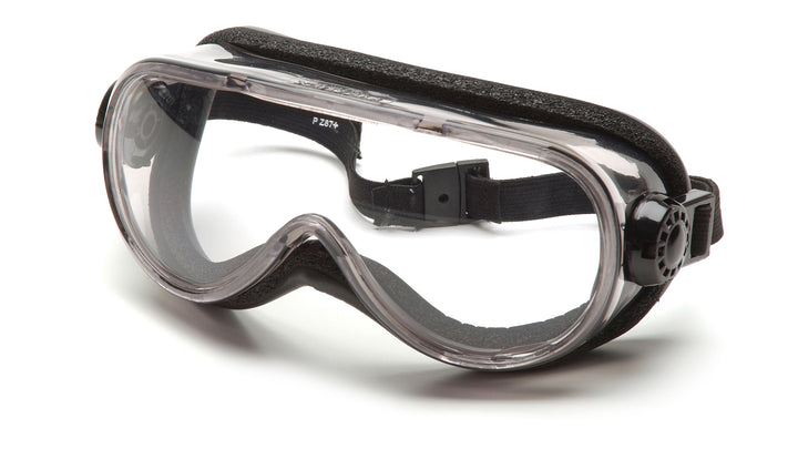 Pyramex - Goggles - Chem Splash-Clear Anti-Fog with Foam Padding - 12/Pair