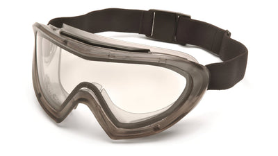 Pyramex Capstone Direct/Indirectgray Frame/Clear Anti-Fog Dual Lens Safety Eyewear