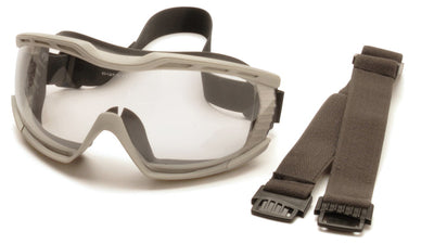Pyramex Capstone Chem Splashclear Anti-Fog2 Straps Safety Eyewear