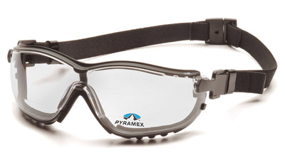 Pyramex V2G Readers Black Frame/Clear Anti-Fog +2.0 Les Safety Eyewear