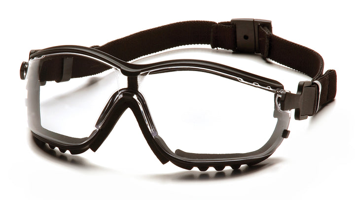 Pyramex - V2G - Black Frame/Clear H2MAX Anti-Fog Lens - 12/Pair