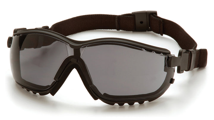 Pyramex - V2G - Black Frame/Gray H2MAX Anti-Fog Lens - 12/Pair