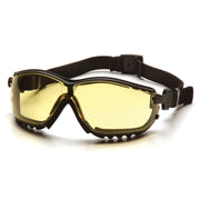 Pyramex - V2G - Black Frame/Amber Anti-Fog Lens - 12/Pair