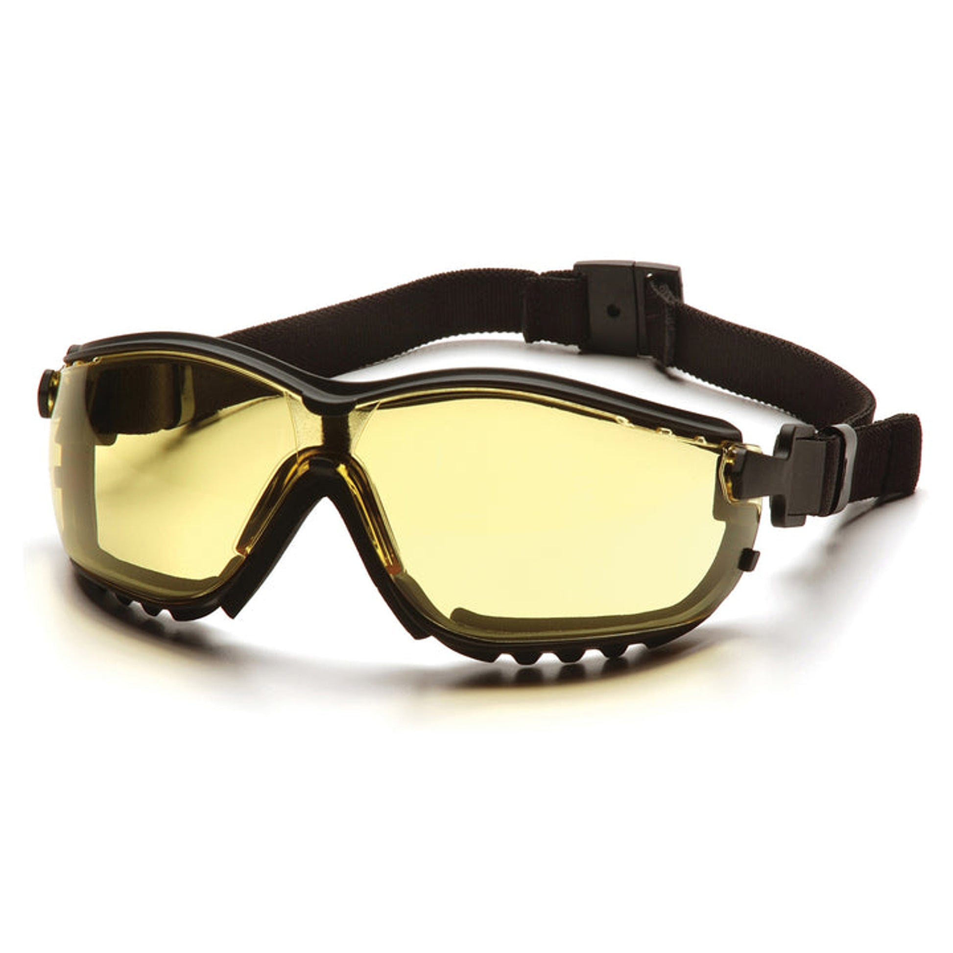 Pyramex - V2G - Black Frame/Amber Anti-Fog Lens - 12/Pair