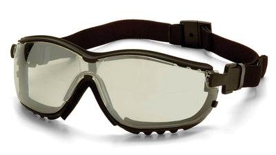 Pyramex V2G Black Frame/Indoor/Outdoor Mirror Anti-Fog Lens Safety Eyewear