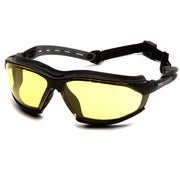 Pyramex - Isotope - Black-Gray Body / Amber H2MAX AF Lens - 12/Pair