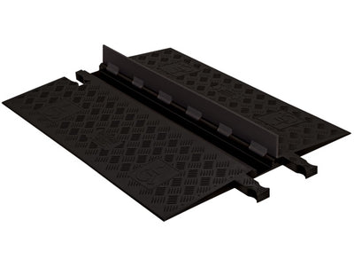 Cable Protector - Guard Dog - 1-Ch - .75" - Low Profile - ADA - Dog Bone - Black/Black - 92 - 000 Lb Load - GD1X75-B/B