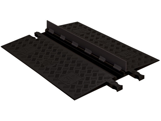 Cable Protector - Guard Dog - 1-Ch - .75" - Low Profile - ADA - Dog Bone - Black/Black - 92 - 000 Lb Load - GD1X75-B/B