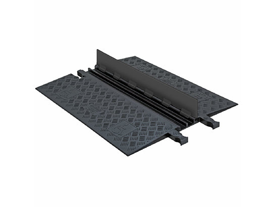 Cable Protector - Guard Dog - 2-Ch - .75" - Low Profile - ADA - Dog Bone - Black/Black - 92 - 000 Lb Load - GD2X75-B/B