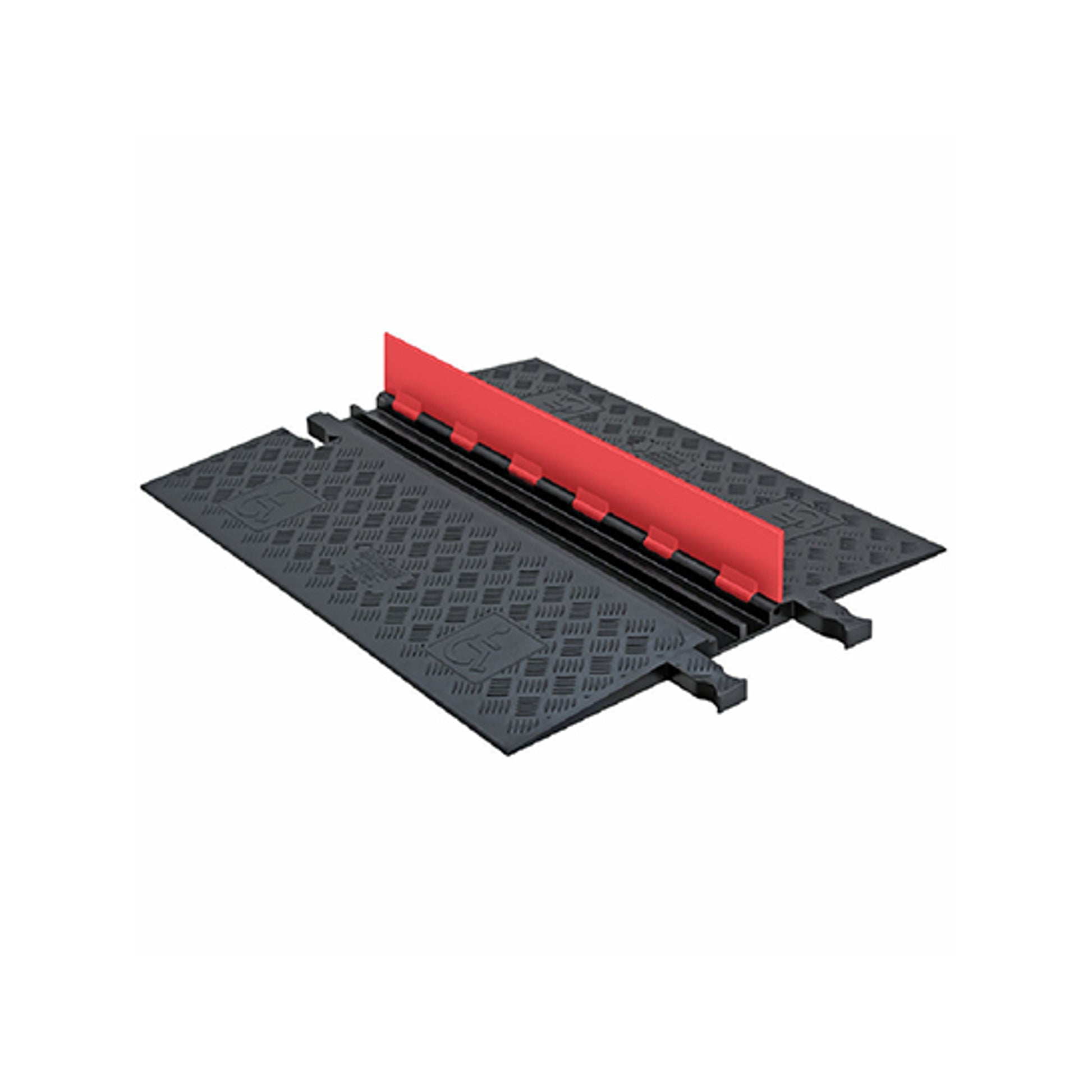Cable Protector - Guard Dog - 2-Ch - .75" - Low Profile - ADA - Dog Bone - Orange/Black - 92 - 000 Lb Load - GD2X75-O/B