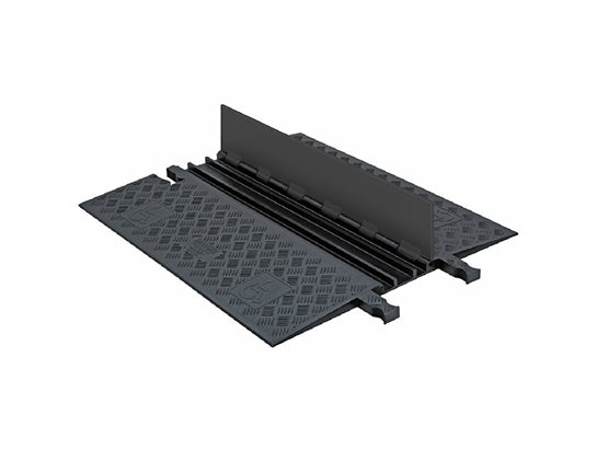 Cable Protector - Guard Dog - 3-Ch - .75" - Low Profile - ADA - Dog Bone - Black/Black - 108 - 000 Lb Load - GD3X75-B/B