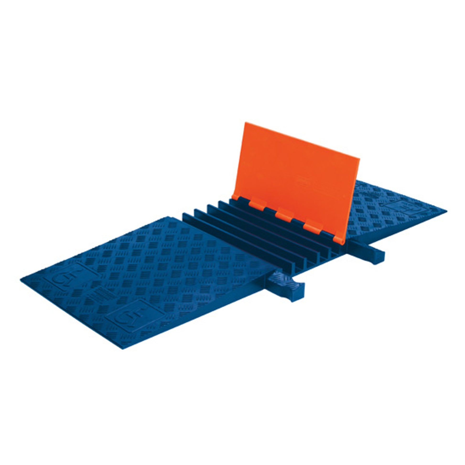 Cable Protector - Guard Dog - 5-Ch - 1.25" - ADA - Dog Bone - Orange/Blue - 42 - 000 Lb Load - GD5X125ADAO/BLU