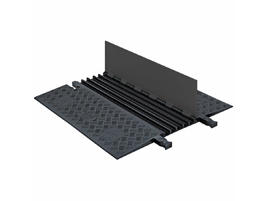 Cable Protector - Guard Dog - 5-Ch - .75" - Low Profile - ADA - Dog Bone - Black/Black - 136 - 000 Lb Load - GD5X75-B/B