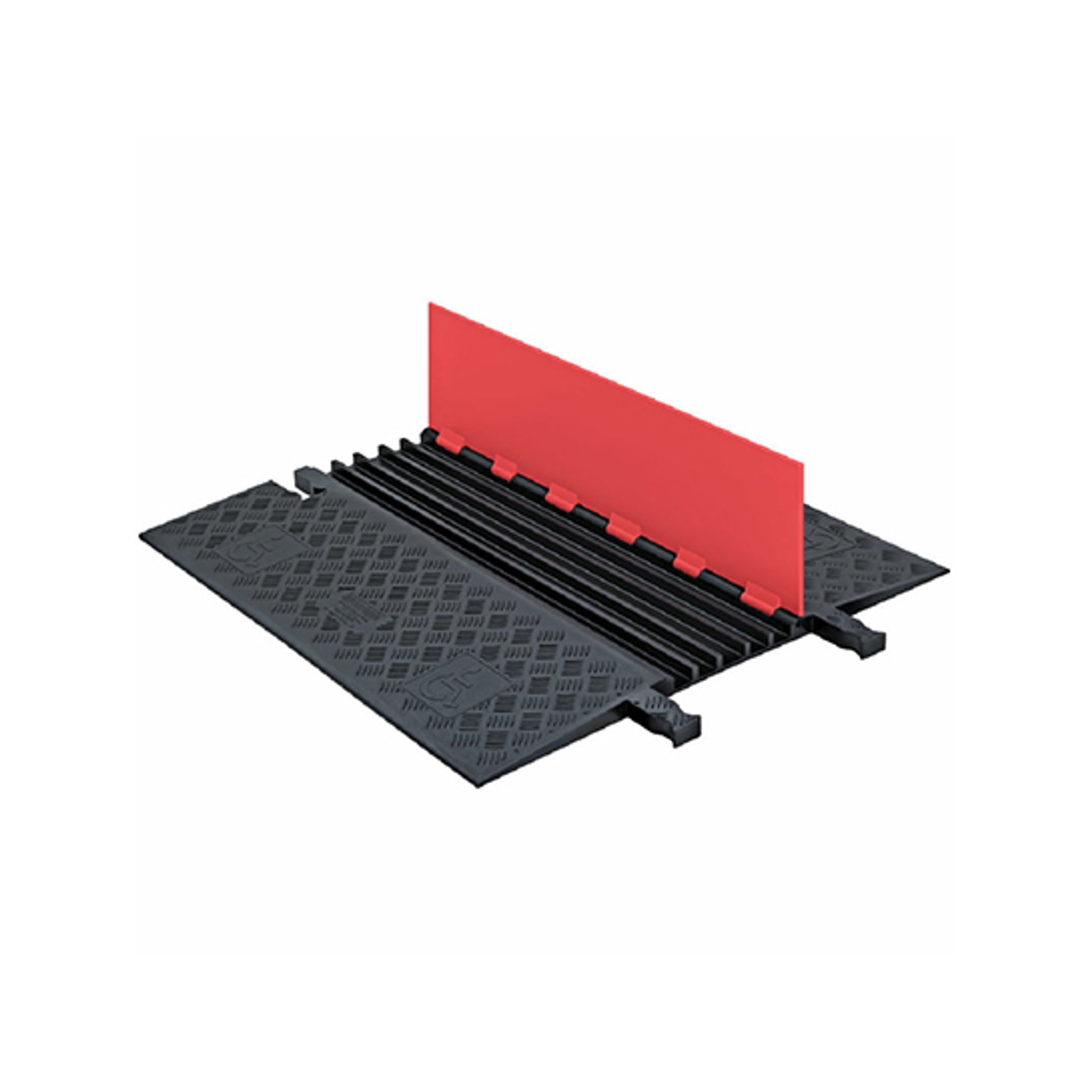 Cable Protector - Guard Dog - 5-Ch - .75" - Low Profile - ADA - Dog Bone - Orange/Black - 136 - 000 Lb Load - GD5X75-O/B