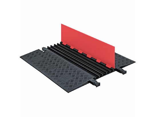 Cable Protector - Guard Dog - 5-Ch - .75" - Low Profile - ADA - Dog Bone - Orange/Black - 136 - 000 Lb Load - GD5X75-O/B