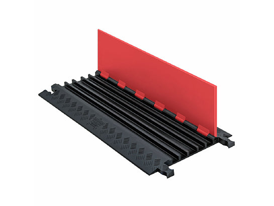 Cable Protector - Guard Dog - 5-Ch - .75" - Low Profile - St - Dog Bone - Orange/Black - 96 - 000 Lb Load - GD5X75-ST-O/B
