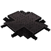 Cable Protector - Guard Dog - 5-Ch - 1.25" - Cross - Dog Bone - Black/Black - 42 - 000 Lb Load - GDCR5X125-B/B