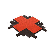 Cable Protector - Guard Dog - 5-Ch - 1.25" - Cross - Dog Bone - Orange/Black - 42 - 000 Lb Load - GDCR5X125-O/B