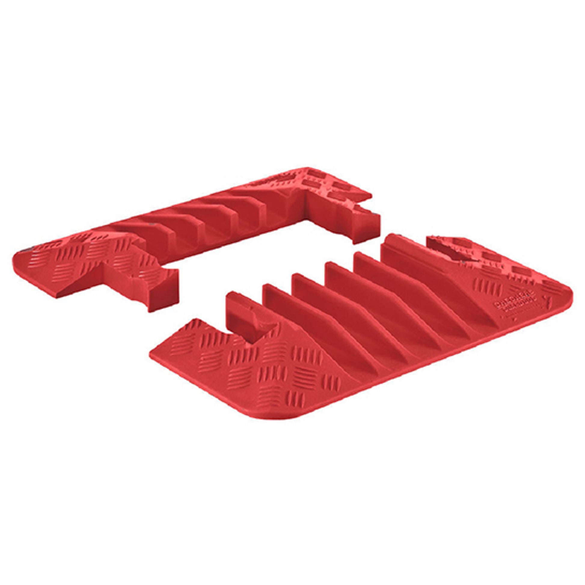 Cable Protector - Guard Dog - 5-Ch - 1.25" - End Cap Pair - Dog Bone - Orange - 42 - 000 Lb Load - GDEC5X125-O