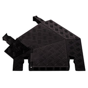 Cable Protector - Guard Dog - 5-Ch - 1.25" - Left Turn - Dog Bone - Black/Black - 42 - 000 Lb Load - GDT5X125-L-B/B
