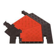 Cable Protector - Guard Dog - 5-Ch - 1.25" - Left Turn - Dog Bone - Orange/Black - 42 - 000 Lb Load - GDT5X125-L-O/B