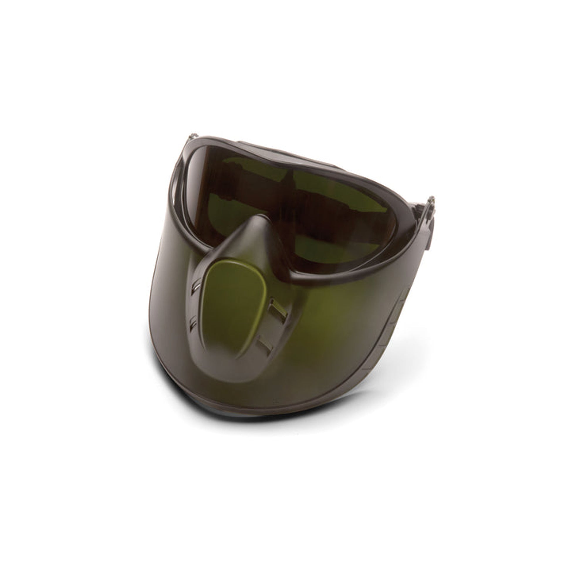 Pyramex - Capstone - Direct/Indirect Goggle with IR5 Lens and Green Tinted Faceshield Attachment - 1/Pair