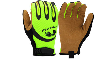 Pyramex GL104HT Leather Padded Palm - Hook & Loop