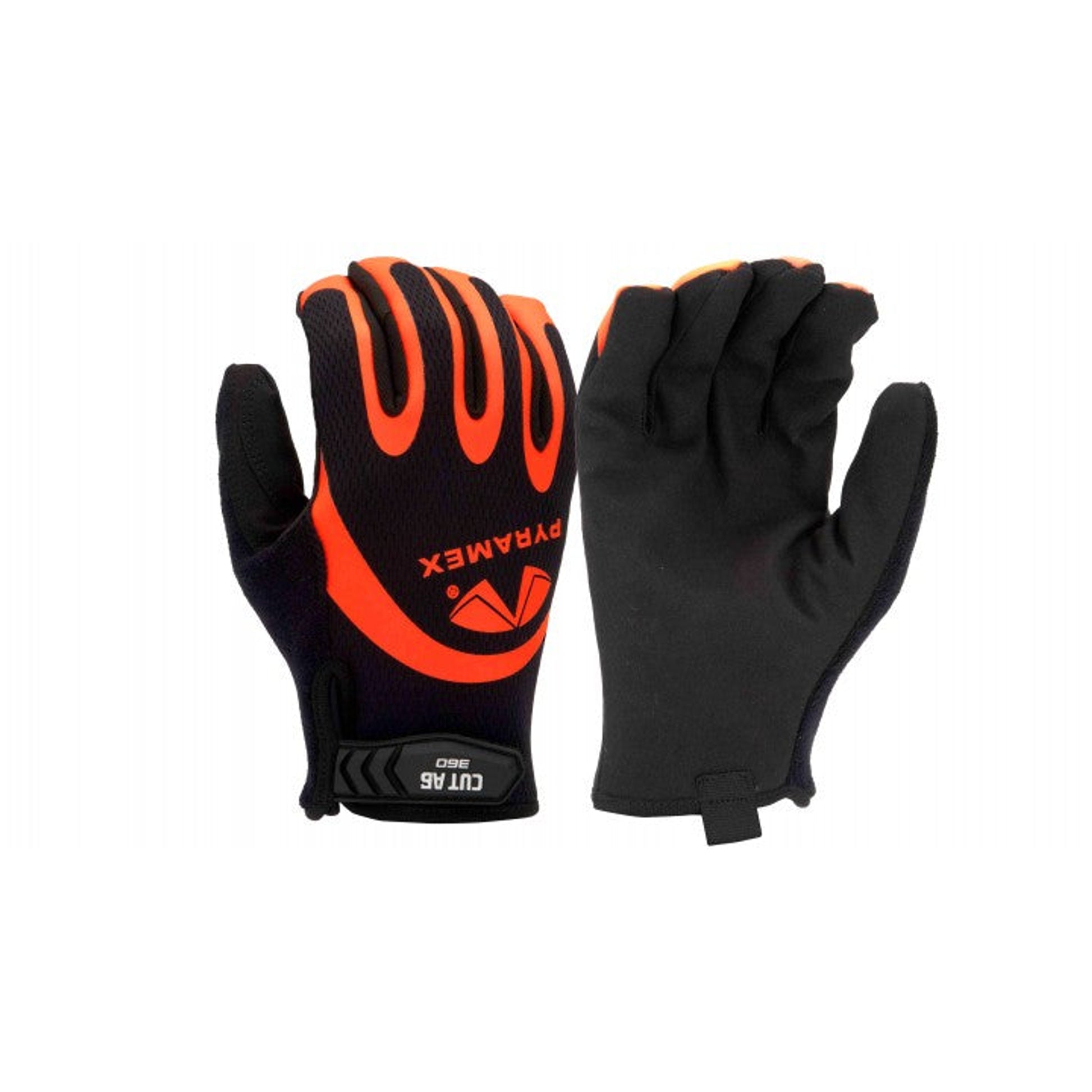 Pyramex - Gloves - Synthetic Leather Palm- 360 A6 Para-Aramid Liner - Cut A5 - Hook & Loop Hi-Viz Silicone Back