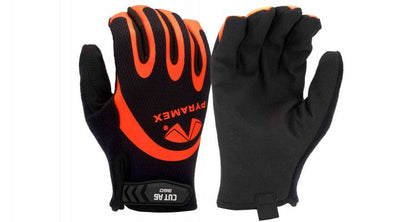 Pyramex GL105CHT Synthetic Leather Palm- 360 Para-Aramid Liner - Hook & Loop Cut Level A6