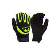 Pyramex- Gloves - Synthetic Leather Palm Hook And Loop w/  TPR Wrist Closure & Hi-Viz Back
