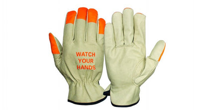 Pyramex GL2003K Grain Cowhide Driver Keystone W/ Hi-Viz