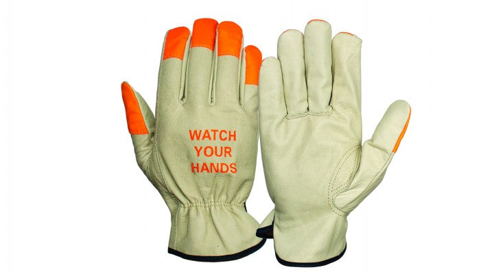 Pyramex- Grain Cowhide Hi-Viz Driver Keystone