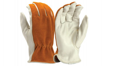 Pyramex GL2008K Cow Leather Driver Split Back Kevlar Keystone Thumb