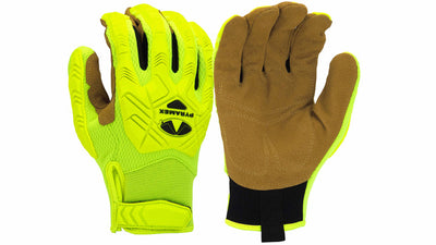 Pyramex GL202HT TPR Leather Palm Hook&Loop