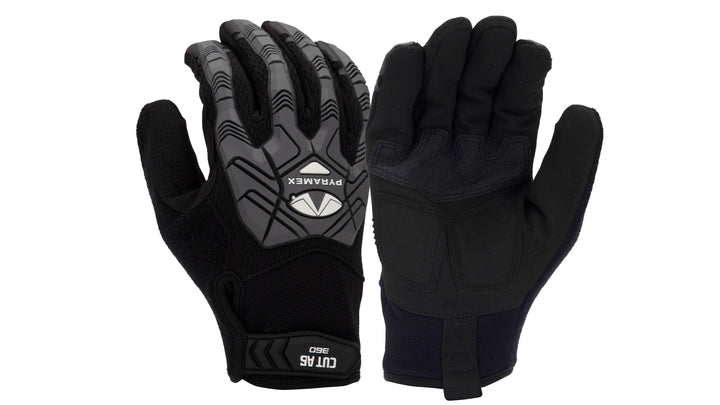 Pyramex-Gloves  TPR PVC Palm 360 Cut A5 Hook & Loop Touchscreen Capable