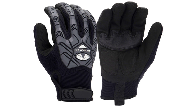 Pyramex-Gloves  TPR PVC Palm Patch Hook & Loop Touchscreen Capable