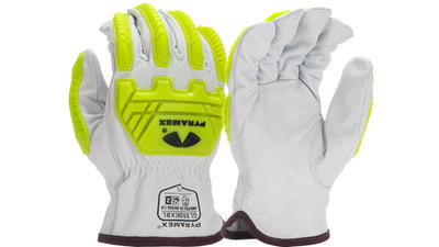 Pyramex GL3008CKB Premium Grain Goatskin HPPE Impact Leather Driver Cut Level A7